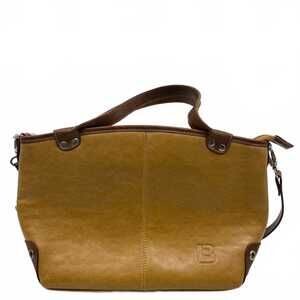 Boris Tan Crossbody Bag | Grommet Accents, Adjustable Strap, OS